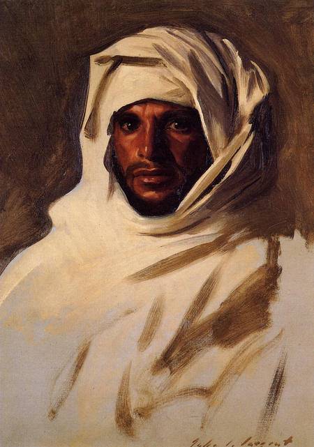 (image for) Handmade oil painting Copy paintings of famous artists John Singer Sargenti's A Bedouin Arab 1891 - Click Image to Close